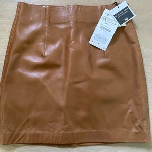 Zara NWT, size XS. Leather skirt.